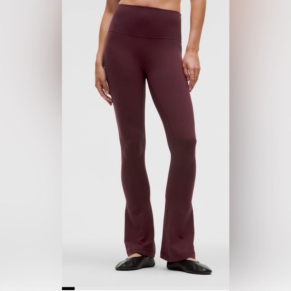 lululemon align high rise leggings 32” inseam mini flare color garnet - Picture 3 of 8